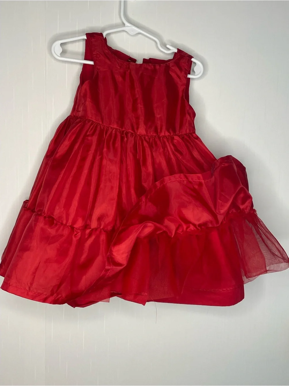 Janie and Jack 2012 Holiday Gift Red Tiered Party Dress Size 18-24 Month